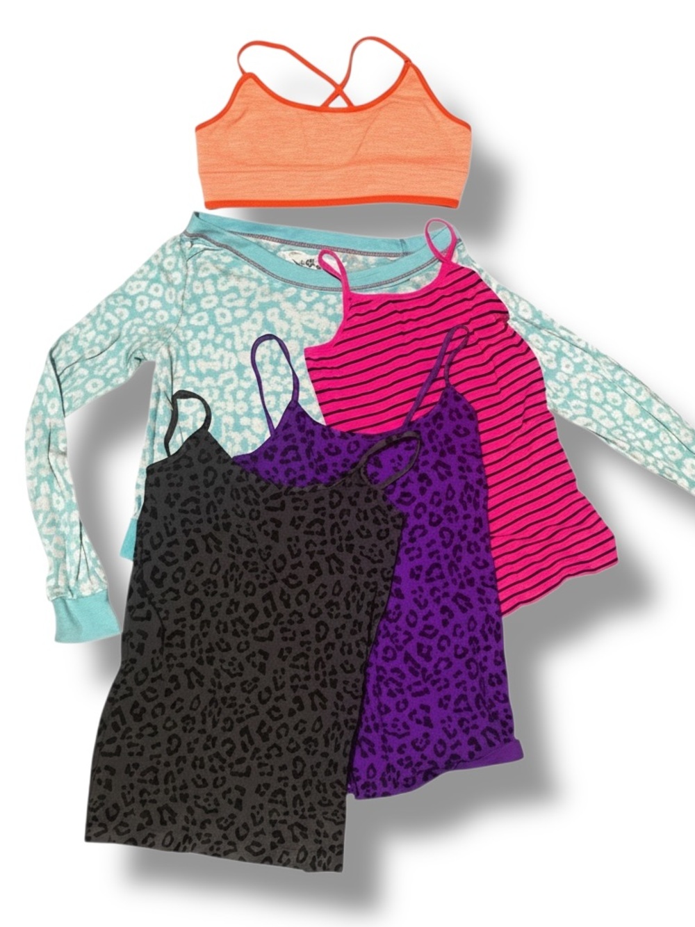 GIRLS

Malibu Sugar Girls Outfit Bundle One Size (Fits 7–14) Tanks + Long Sleeve